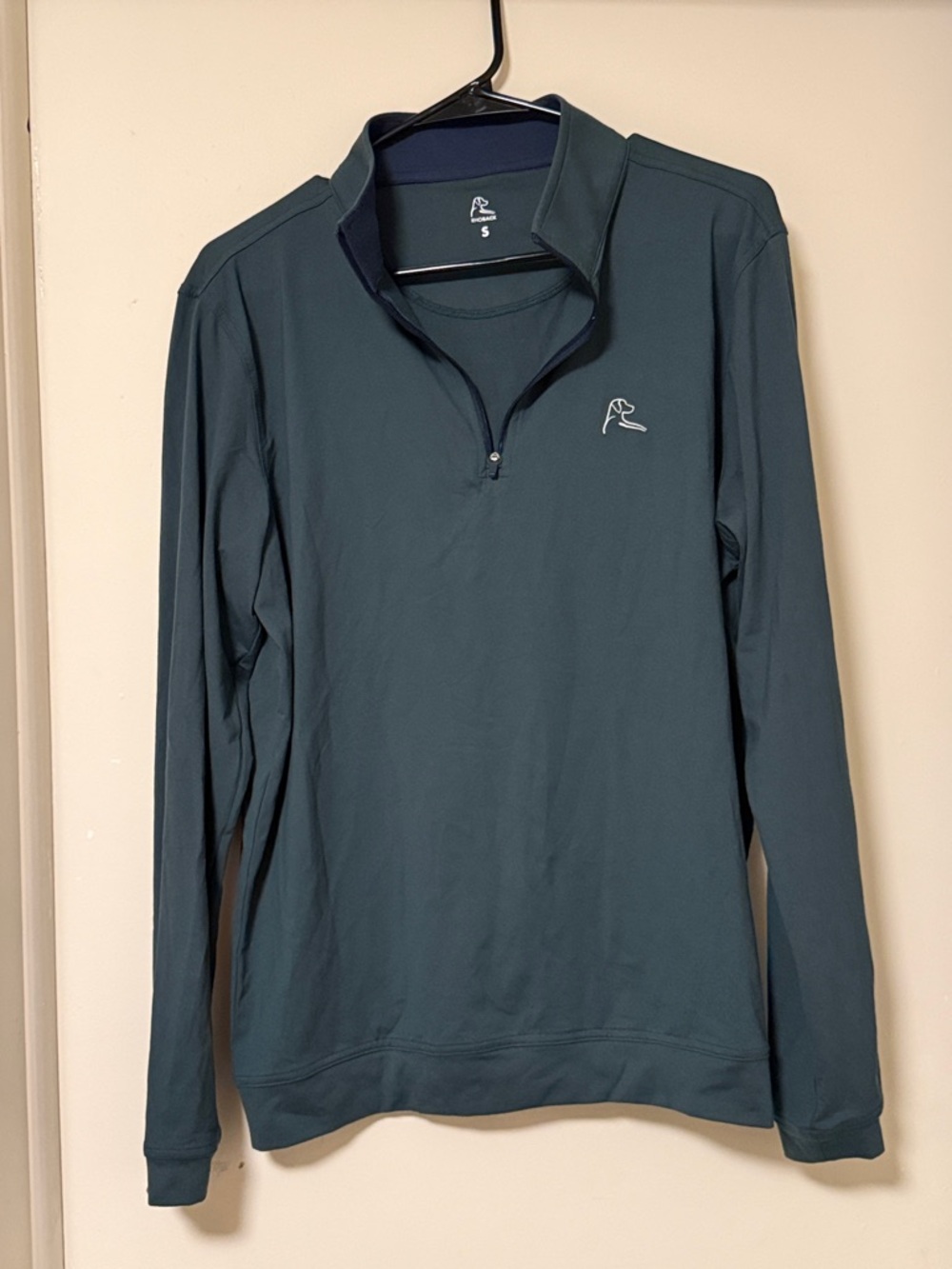 Rhoback Men's Green Quarter-Zip Sweater